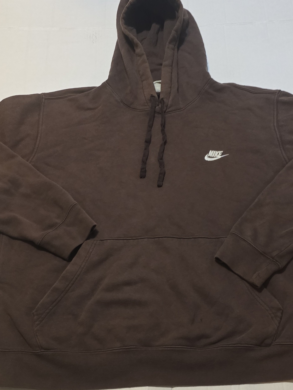 Nike Brown Pullover Hoodie - Men's Classic Logo